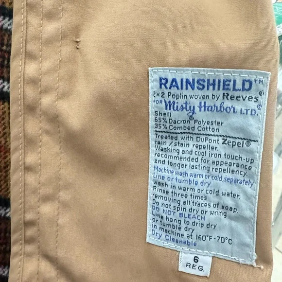 Vintage Misty Harbor Any-Weather Trench‎ Coat size 6 Regular - Picture 6 of 7